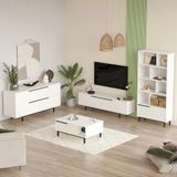 Robin Home Lidya Tv Ünitesi Orta Sehpa Konsol Kitaplık 4'lü Set Beyaz