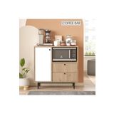 Robin Home Mocha Kahve Köşesi Çok Amaçlı Dolap Mutfak Dolabı Sepet-Beyaz