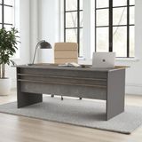Robin Home Ofis Çalışma Masası 180*90CM Gri-Kahve