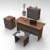 Robin Home Verona Abce Ofis Büro Masa Takımı - Ceviz - Kahverengi