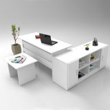 Robin Home Verona ABF Ofis Büro Seti Çalışma Masası Takımı Beyaz