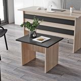 Robin Home Verona B Ofis Sehpası Barok/meşe/beyaz - Meşe - Siyah