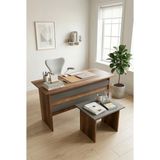 Robin Home Verona Ofis Büro Masa Takımı Ofis Masası Sehpa - Y: 74 cm D: 60 cm G: 140 cm - Ceviz