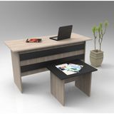 Robin Home Verona Ofis Büro Masa Takımı Ofis Masası Sehpa - Y: 74 cm D: 60 cm G: 140 cm - Siyah
