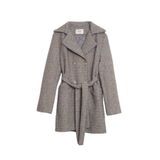 ROBİN Kadın Oversize Kaban, Gri, 36 Beden 36