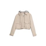 ROBİN Kadın Oversize Mont, Taş, 36 Beden