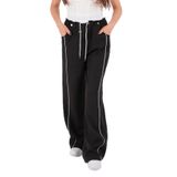 ROBİN Kadın Yüksek Bel Wide Leg Pantolon, Siyah, 36