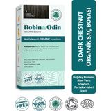 Robin & Odin Organik Amonyaksız Kalıcı Saç Boyası 3 Dark Chestnut / Koyu Kestane