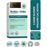 Robin & Odin Organik Amonyaksız Kalıcı Saç Boyası 6 Dark Blonde / Koyu Sarı