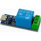 Robiz 1 Kanal Type C USB Röle Kontrol Modülü Lcus1 Bilgisayardan Cihaz Açma Kapama CH340 Com Seri Port No Nc 220V 10A Anahtar Lamba Motor Akıllı Ev Otomasyon