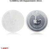 Robiz 13.56MHZ Uıd Değiştirilebilir 25MM Rfid Etiket Nfc Okunabilir Yazılabilir Göstergeç 13.56 Mhz