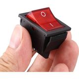 Robiz 16A 250V On / Off Anahtar Latch 4 Pin Buton Yüksek Akım Kcd4 LED Işıklı Switch Panel Tip Montaj Kutu Güç Kontrol Makine Motor Araba