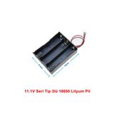 Robiz 18650 3lü Pil Kutusu Seri 3 Adet 11.1V Seri Lityum Lion Batarya Yuvası Mobil Güç Kaynağı Powerbank