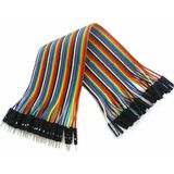 Robiz 20CM 40 Pin Erkek Dişi Dupont Kablo Ayrılabilir 2.54MM 10 Renk Breadboard Atlama Kablosu Jumper Test Prototip Deneme Devre Bağlantı Tel