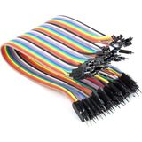 Robiz 20CM 40 Pin Erkek Erkek Dupont Kablo Ayrılabilir 2.54MM 10RENK Breadboard Atlama Kablosu Jumper Test Prototip Deneme Devre Bağlantı Tel