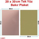 Robiz 20X30CM Tek Yüz Bakır Plaket Pcb Elektronik Baskı Devre Prototip Test Deney Deneme Kartı Fr4 Levha