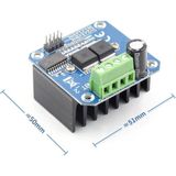 Robiz 24V 40A Çift BTS7960B Dc Motor Sürücü Modül Pwm H Köprü Yüksek Akım 43A Büyük Soğutucu Selenoid