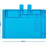 ROBİZ 300mm x 450mm Silikon Lehimleme Matı Telefon Laptop Saat Onarım Tamir Antistatik Isıya Dayanıklı Yanmaz Koruyucu Çalışma Masa Padi 30cm x 45cm