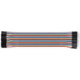 Robiz 30CM 40 Pin Erkek Dişi Dupont Kablo Ayrılabilir 2.54MM 10 Renk Breadboard Atlama Kablosu Jumper Test Prototip Deneme Devre Bağlantı Tel