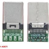 ROBİZ 4 Pin USB 3.1 Smd Lehimlenebilir Padler Konnektör Telefon Şarj Board Usb Erkek Type C to Dip Soket