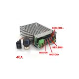 Robiz 40A 50V Dc Motor Hız Kontrol Devresi Ayarlanabilir Motor Sürücü