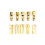 Robiz 5 Çift 3.5mm Altın Kaplama Banana Dişi Erkek Soket 40A Pil Batarya Lion Bullet Plug