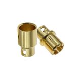 ROBİZ 8mm Altın Kaplama Banana Dişi Erkek Soket 120A Pil Batarya Lion Bullet Plug Kablo Konnektör Esc