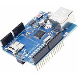 Robiz Arduino Ethernet Shield W5100 Wiznet Tcp Udp Sd Kart RJ45 Poe Uyumlu 3.3V Spi Network Ağ Lan Haberleşme Internet Iot Kontrol Data Aktarma RJ45