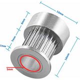 Robiz Gt2 16 Diş Alüminyum Kasnak 5mm Delik Çapı 6mm Kayış Zamanlayıcı Doğrusal Haraket Pozisyonlayıcı