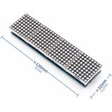 Robiz MAX7219 4lü Dot Matrix Modül 64 Nokta LED Ekran 5V 8x8 Matris 5 Pin Kontrol Ortak Katot