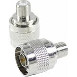 Robiz N Tip Erkek To F Tip Dişi Soket Adaptör Konnektör 0-6ghz Rf Wi-Fi Anten Fpv Lora Helium Router 4g