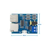 Robiz Tfu Mp3 Wav Ses Müzik Çalma Kartı 3W Amfi Micro Sd USB Flash Okuyucu