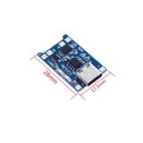 Robiz Tp4056 Korumalı Lityum Pil Şarj Devresi Type C Usb Batarya