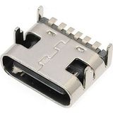 ROBİZ USB 3.1 Cep Telefonu Elektronik Cihaz Usb Port Konnektör Şarj Soketi Dişi Type-C Usb Soket 6 Pin Smd