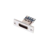 Robiz USB 3.1 Type C Panel Montaj Dişi Soket 4 Pin Smd Lehimlenebilir Padler Konnektör Telefon Şarj Board
