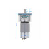 Robiz XD-60GA775 Dc Motor 12V 5rpm 35W 87KG.CM Yüksek Tork Kuvvet Metal Dişli Redüktörlü Robot Cnc Makine