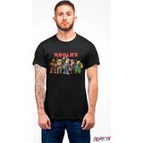 Roblox All Karakter Characters Unisex Tişört T-Shirt - Siyah - M