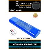 robo-mi Ecovacs Deebot Ozmo 930 3200mAh Robot Süpürge Bataryası - Gerçek Kapasite, Maksimum Güvenlik