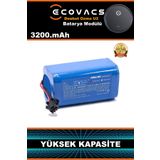 robo-mi Ecovacs Deebot Ozmo U2 3200mAh Robot Süpürge Bataryası - Gerçek Kapasite, Maksimum Güvenlik