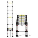 Robo Paslanmaz Çelik Katlanır Merdiven 3.1 Metre Siyah