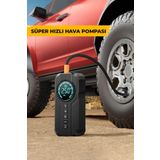 ROBO Şarjlı Akü Ateşleyici 4ü Bir arada Lastik Şişirici+Powerbank+Led Işık