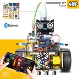 Robo Think 4WD-BLE Robot Araba Kodlama Seti Arduino Temelli 4 Tekerli Eğlenceli Tasarım Ve Özellikler