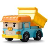 Robocar POLI Damperli Döküm Oyuncak - Yeni yürümeye başlayan çocuklar için damperli kamyon 1+ | Yeni yürümeye başlayan çocuklar için inşaat oyuncağı 1+, Ağır Hizmet Rol Yapma, Doğum Günleri için Okul