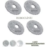 Roboclinic Dreame L10s Pro Robot Süpürge Uyumlu Yedek Mop Paspas 4 Parça