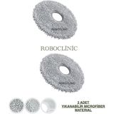 Roboclinic Dreame L10S Pro Ultra Heat Robot Süpürge Uyumlu Yedek Mop Paspas 2 Adet
