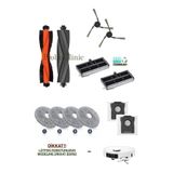 Roboclinic Dreame L50 Ultra CE Robot Süpürge Uyumlu Yedek KIL ve KAUÇUK FIRÇA, Toz Torba, Filtre, Mop 12 Parça