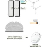 Roboclinic Dreame Vacuum Mop F9 Robot Süpürge Uyumlu Yedek Yan Fırça, Hepa Filtre, Mop - 8 Parça