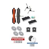 Roboclinic Dreame X40 Ultra L40 Ultra Robot Süpürge Uyumlu Yedek Kauçuk Fırça, Kıl Fırça, Toz Torba, Filtre, Mop -12 Parça