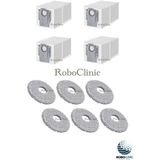 Roboclinic Roborock Q Revo C Robot Süpürge Uyumlu Yedek Çöp Toz Torbası, Mop Paspas -10 Parça - 1 Adet