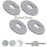 Roboclinic Roborock Qrevo C Pro Robot Süpürge Uyumlu Yedek Microfiber Mop Paspası -4 Adet - 1 Adet